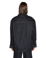 Longline Trucker Original Oversized Jacket - Dark Wash