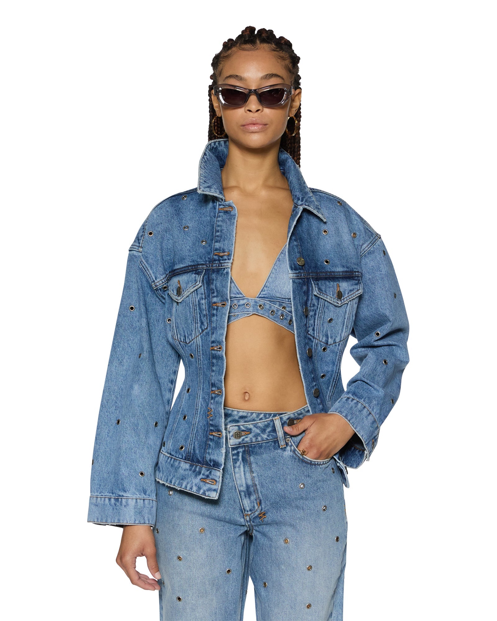 Cinched Chroma Trucker Jacket