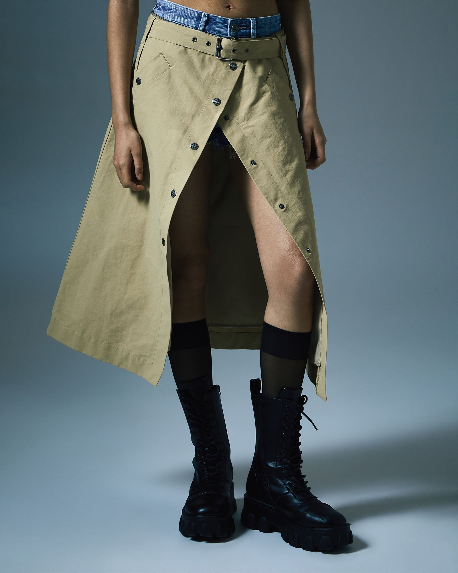 Buy Incognito Biker/Trench Khaki KSUBI