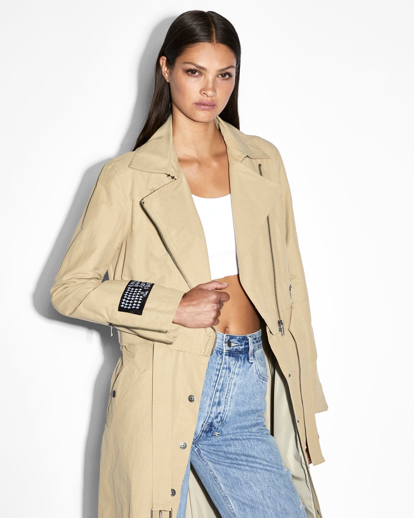 Buy Incognito Biker/Trench Khaki KSUBI