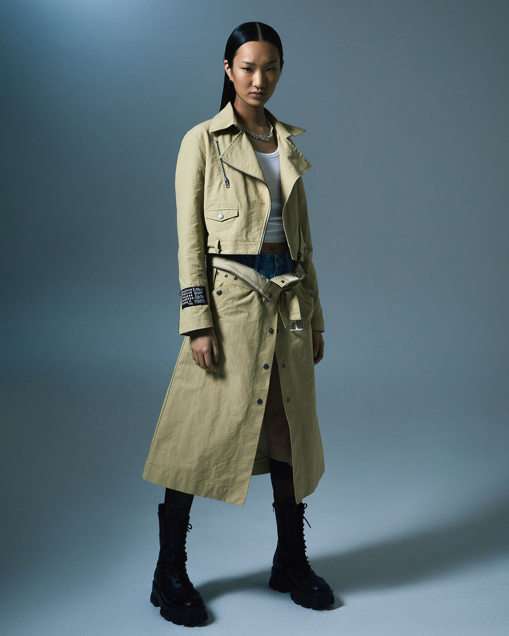 Buy Incognito Biker/Trench Khaki KSUBI