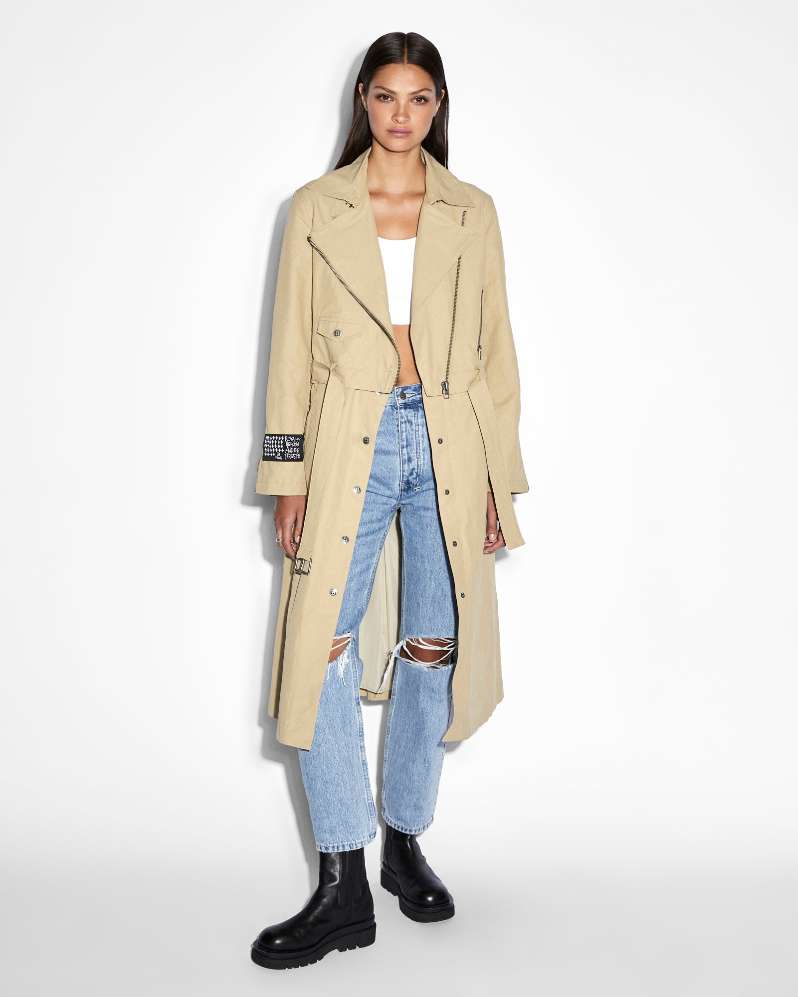 Buy Incognito Biker/Trench Khaki KSUBI