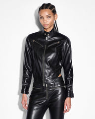 Buy Vivienne Jacket Black Leather Moto Jacket KSUBI