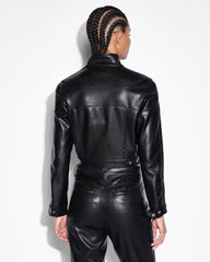 Buy Vivienne Jacket Black Leather Moto Jacket KSUBI
