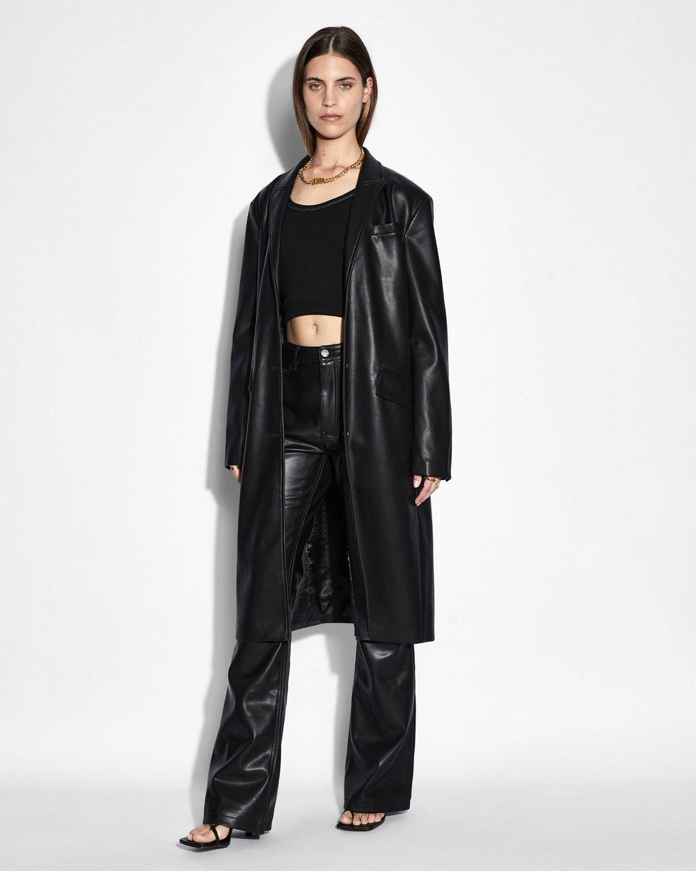 Buy Zephyr Duster Black Women's Longline Coat KSUBI