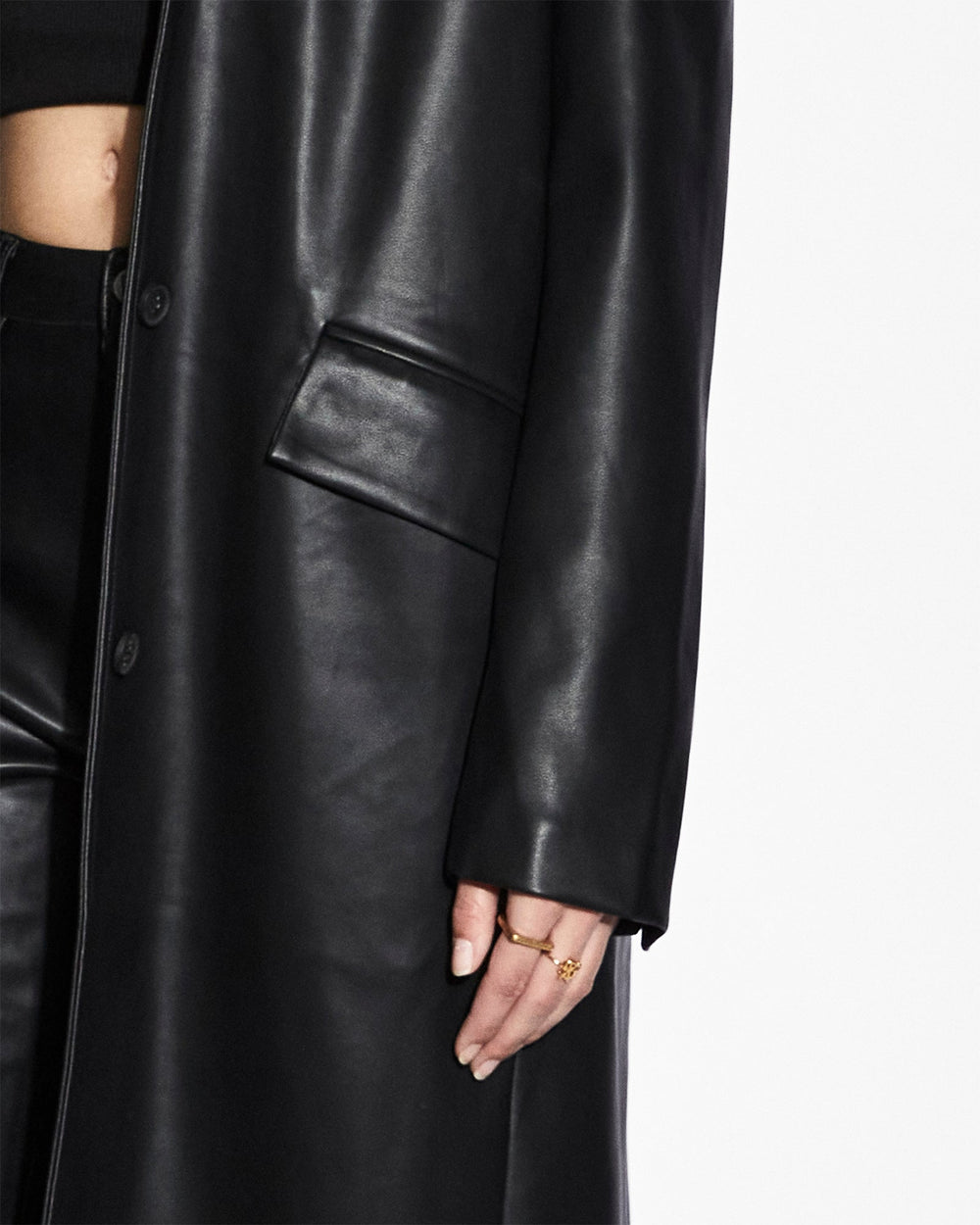 Buy Zephyr Duster Black Women's Longline Coat KSUBI