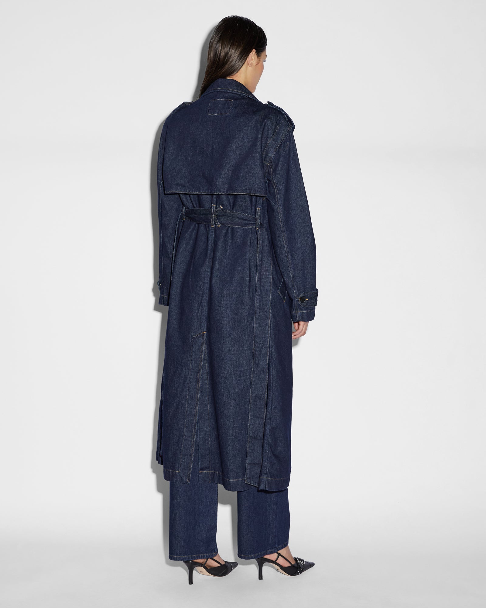 Affinity Trench Coat Legacy - Dark Blue Denim