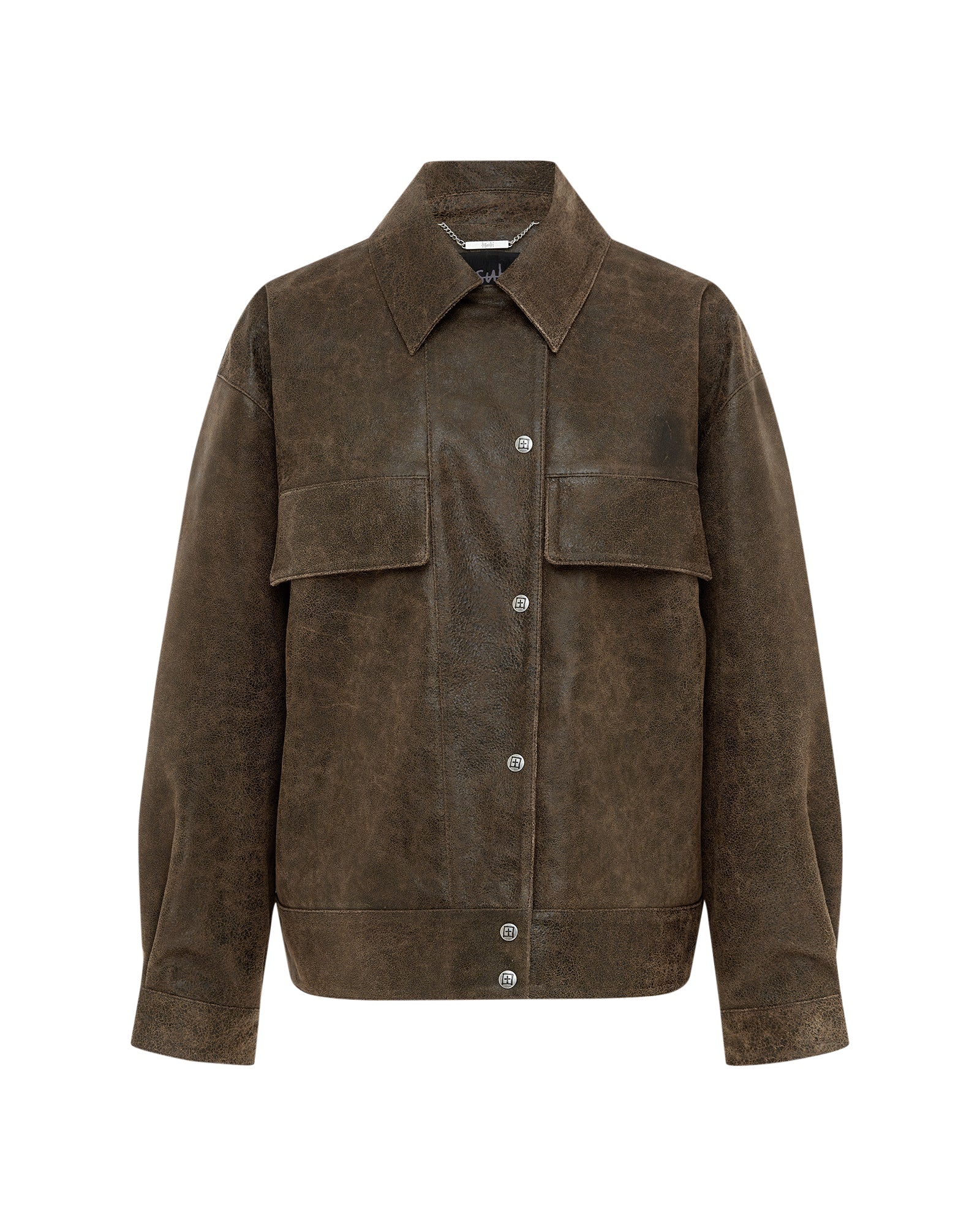 Creed Jacket Weathered - Brown Leather