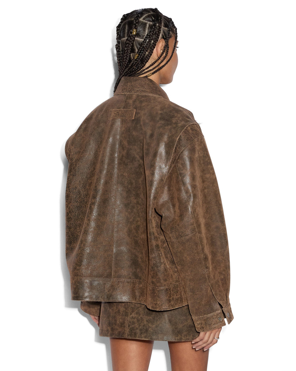 Creed Jacket Weathered - Brown Leather