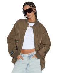 Score Bomber Womens Jackets - Khaki And Cedar