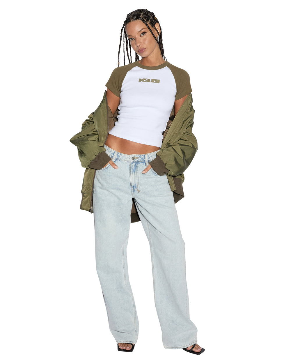 Score Bomber Womens Jackets - Khaki And Cedar