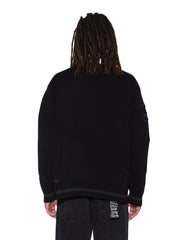 Mens Playoff Cardigan Black Knitwear
