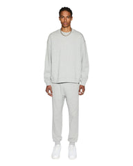 Buy 4 x 4 Biggie Crew Grey Marle Grey Sweater Ksubi