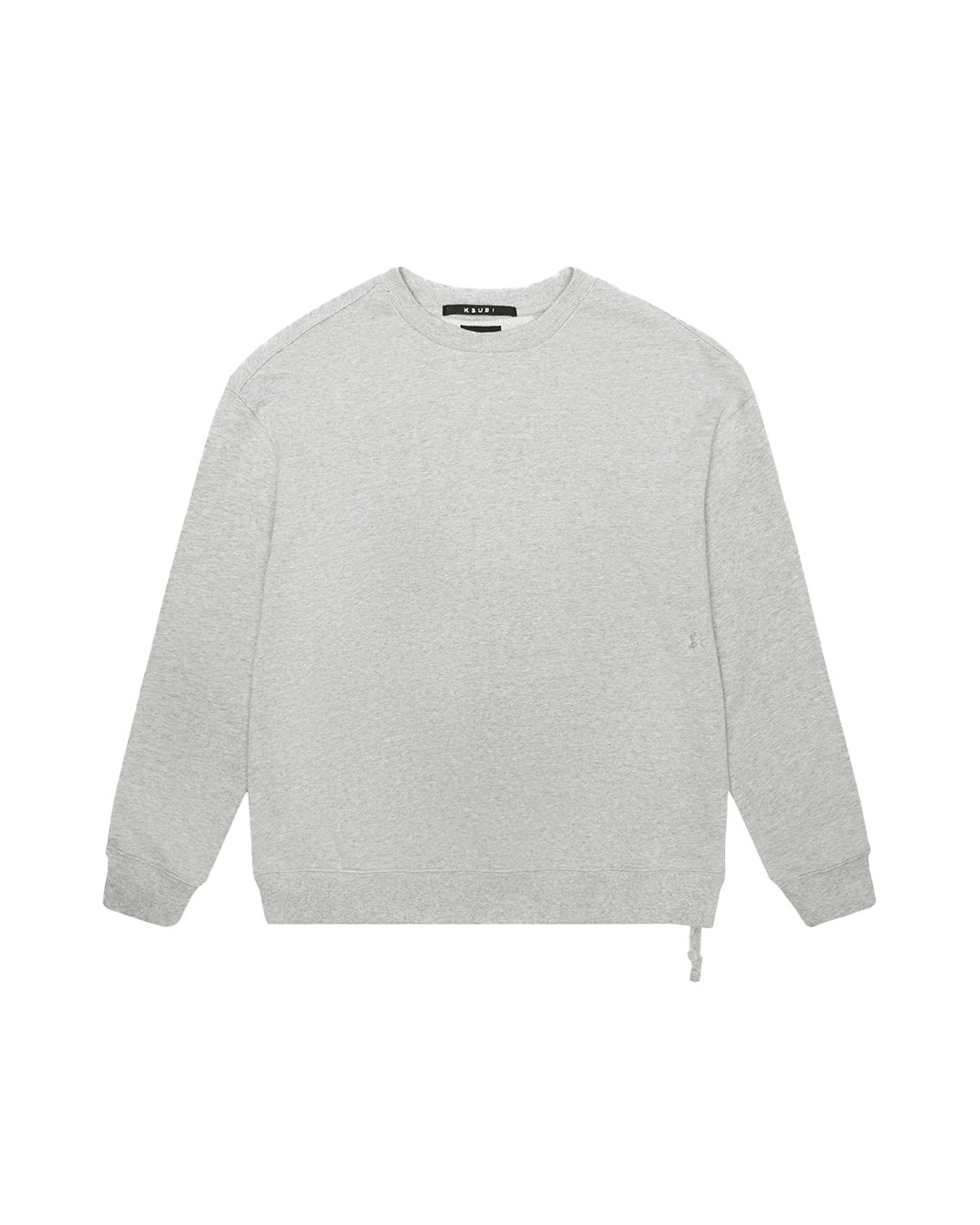 Buy 4 x 4 Biggie Crew Grey Marle Grey Sweater Ksubi