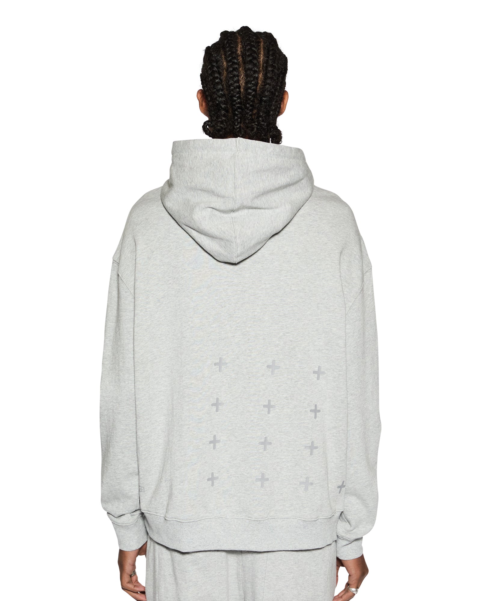 Buy 4 x 4 Biggie Hoodie Grey Marle Ksubi