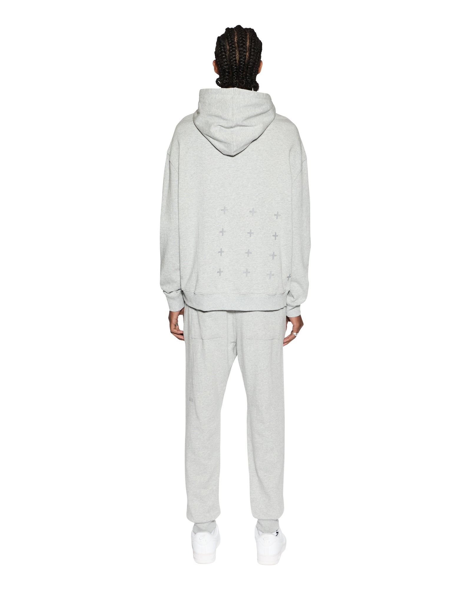 Buy 4 x 4 Biggie Hoodie Grey Marle Ksubi