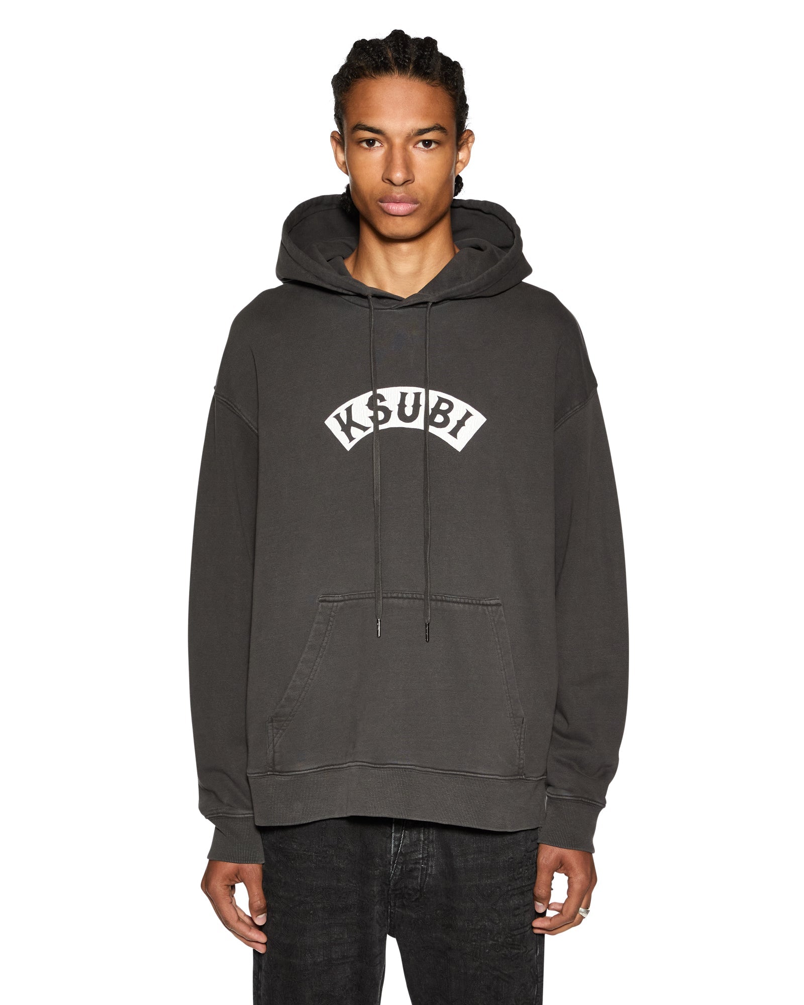 Baddies Biggie Oversized Hoodie - Faded Black