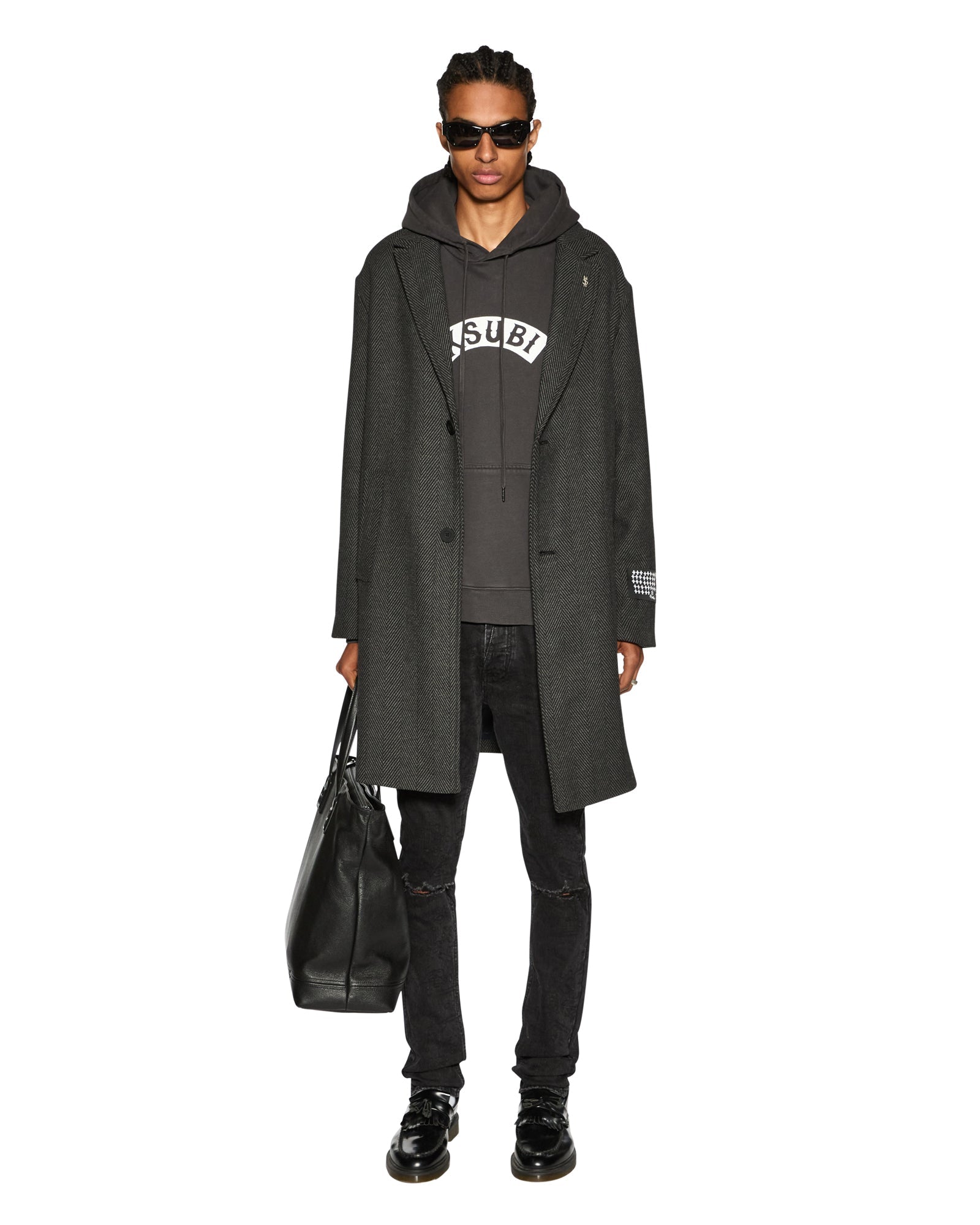 Baddies Biggie Oversized Hoodie - Faded Black