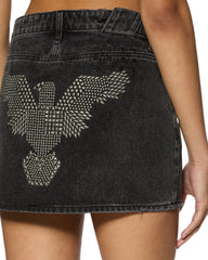 Low Rider Phoenix Denim Mini Skirt