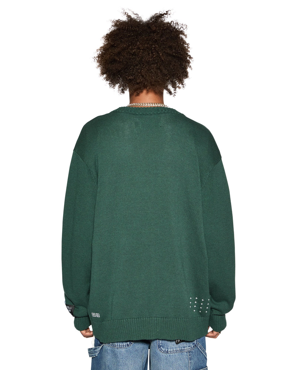 Dug Out Knit Cardigan Military - Green
