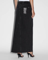 Relax Maxi Skirt - Washed Black Denim