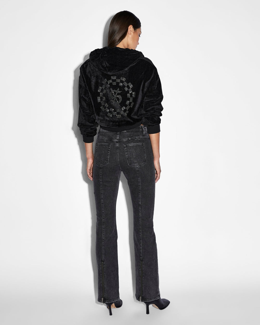 Womens Ritzy Infinity Jumper Black Fleece