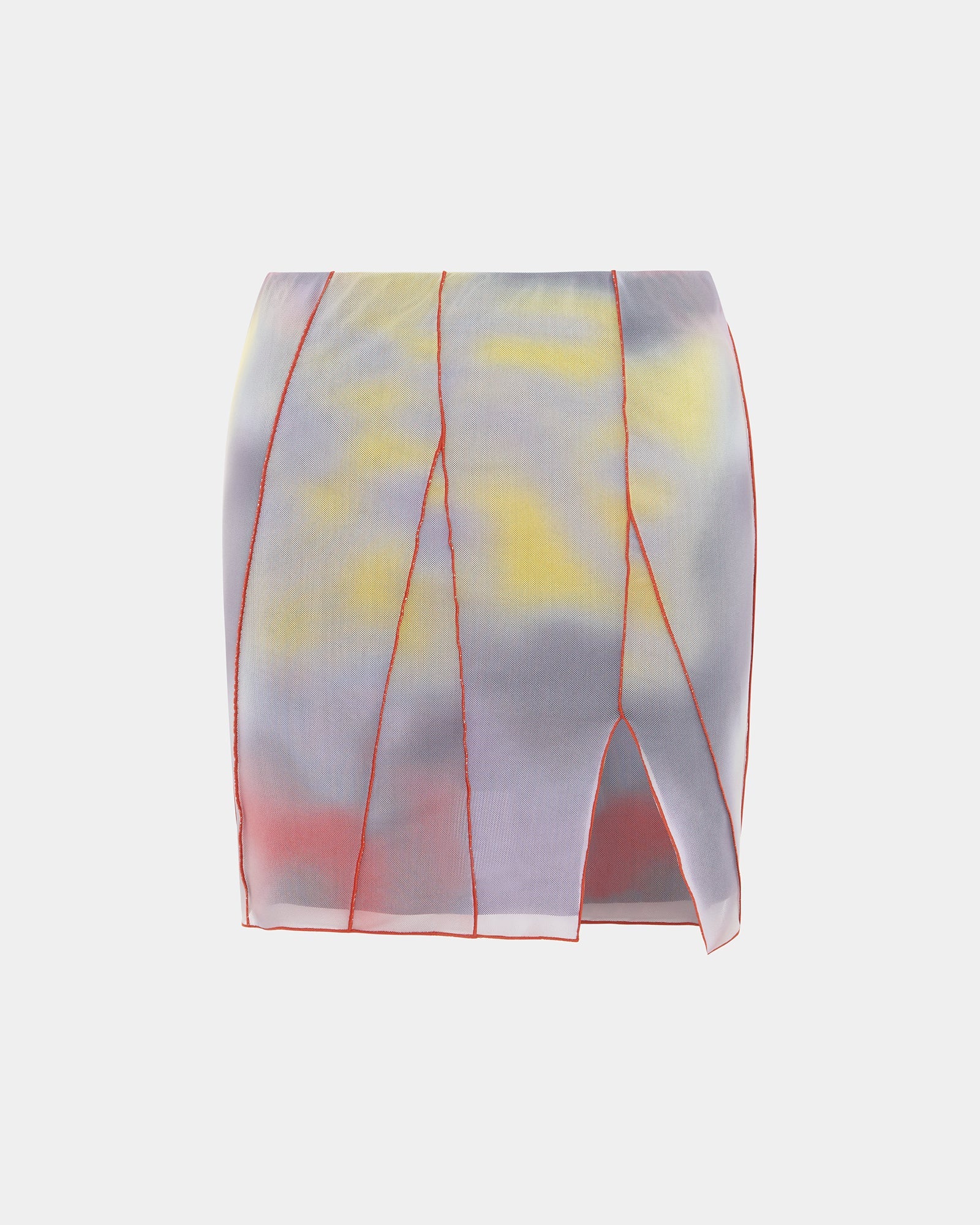 Buy Refract Mini Euphoria Printed Mesh Skirt KSUBI