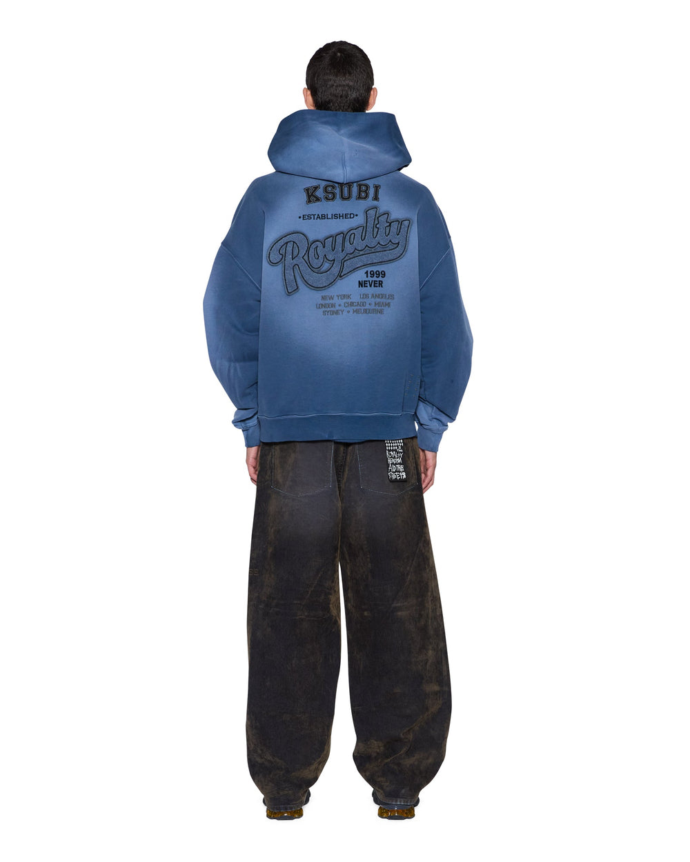 Mens Ace Ekcess Hoodie Ink Fade Fleece