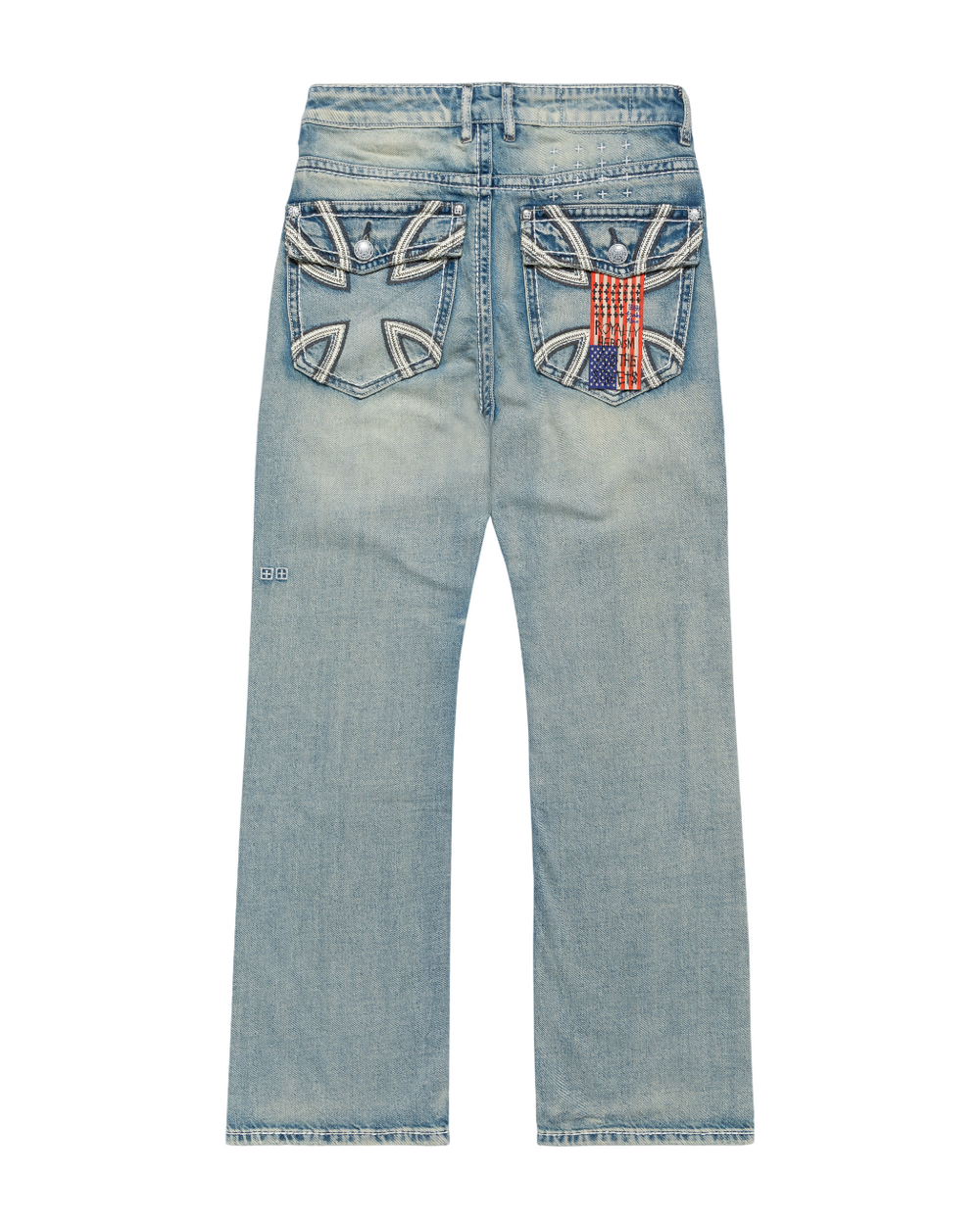 Mens Ksubi X Alice Hollywood Toro Punk Bootcut Denim Jeans