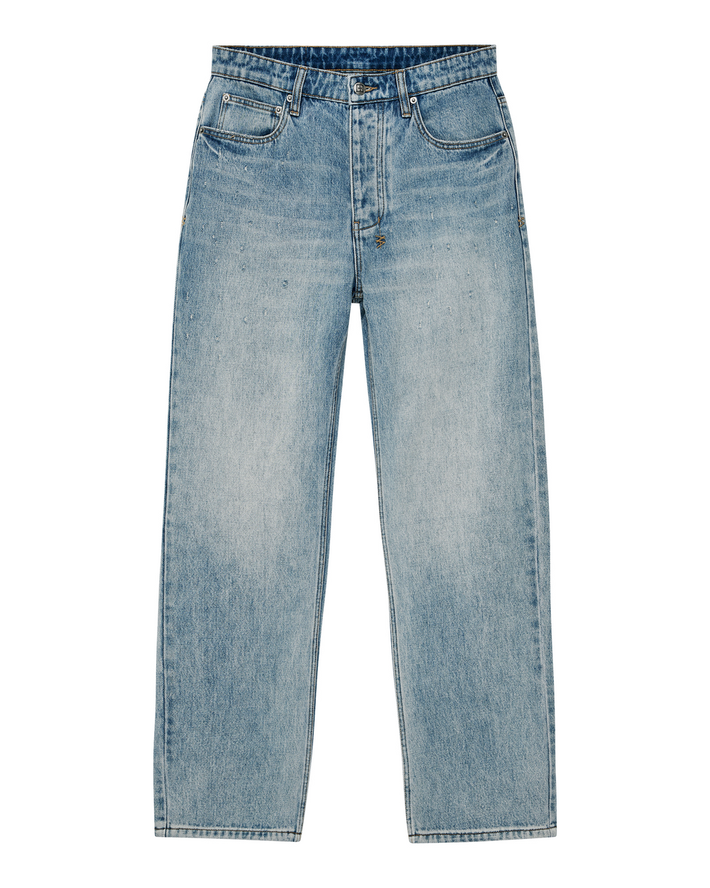 Mens Hazlow Scatter Blue Straight Denim Jeans