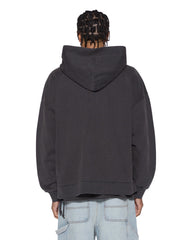 Mens Intruder Ekcess Hoodie Faded Black Fleece