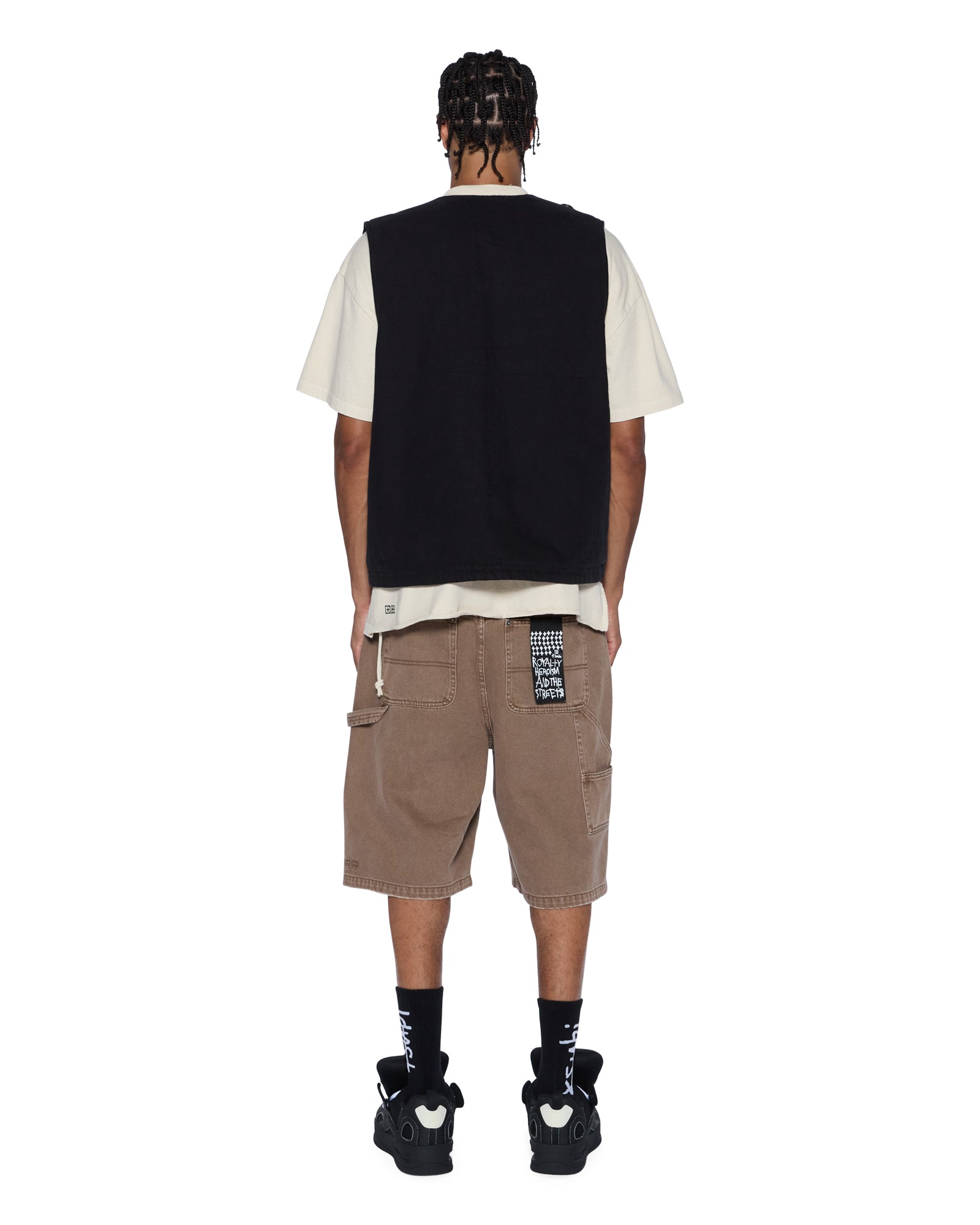 Mens Battler Vest Black Fashion Tops