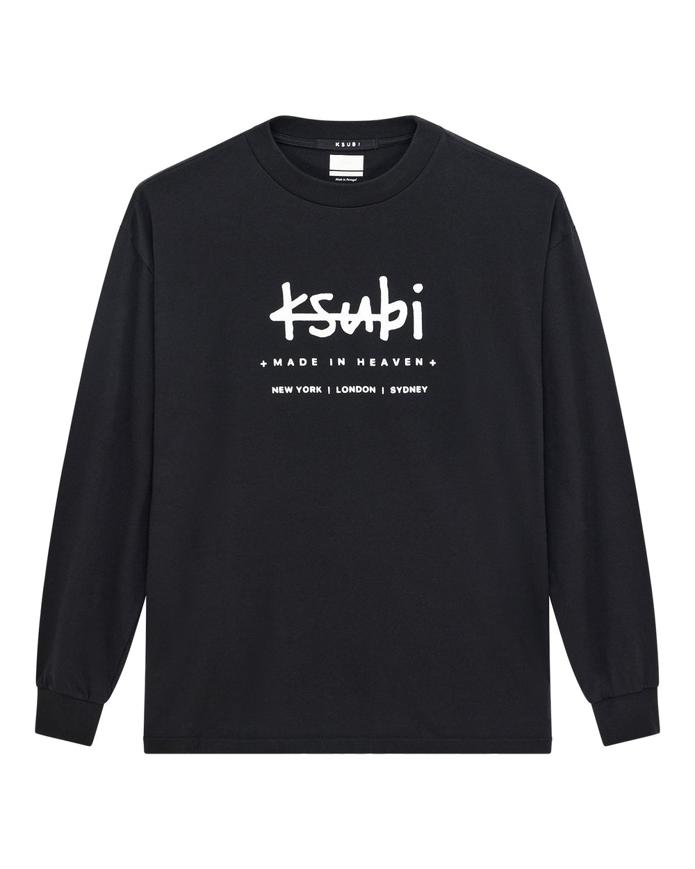 Mens Plated Ls Tee Black Tees
