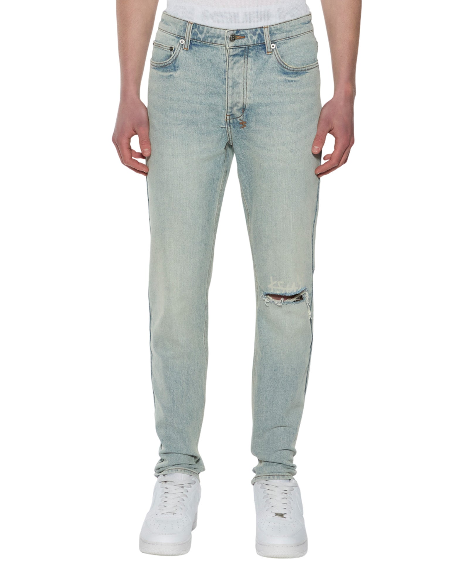 Mens Chitch Dune Etch Slim Denim Jeans