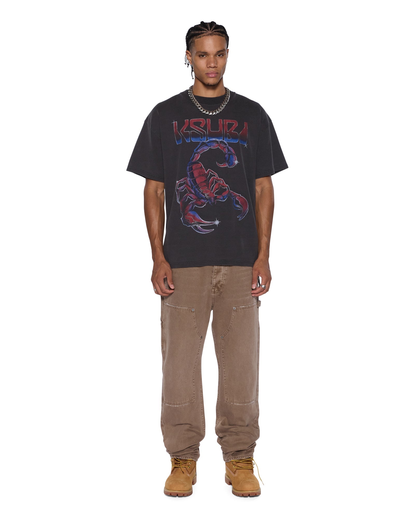 Mens Venom Ekcess Ss Tee Faded Black Tees