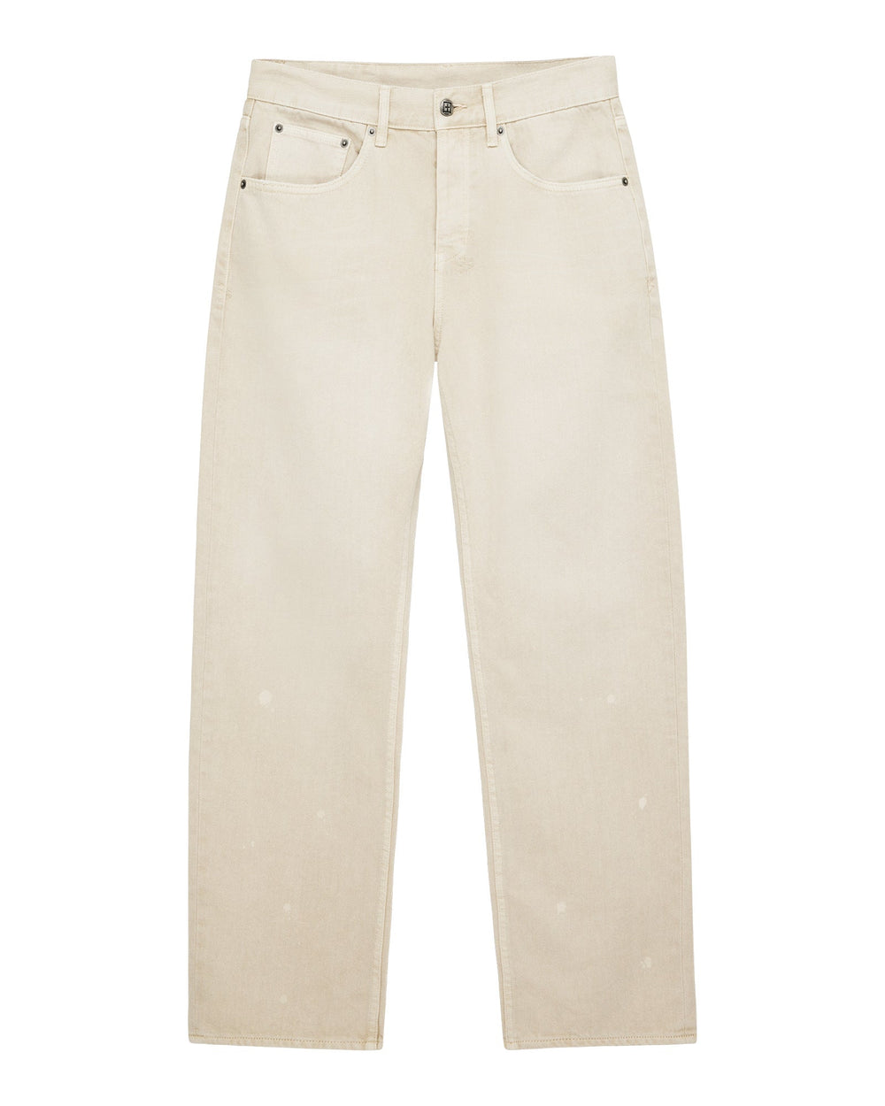 Mens Anti K Ivory Relaxed Denim Jeans