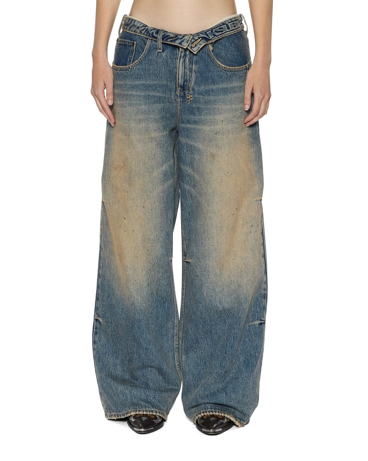 Womens Ksuper Dune Baggy Denim Jeans