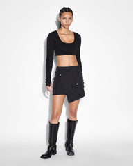 Buy Tactic Cargo Rap Skirt Black Black Cargo Skirt KSUBI