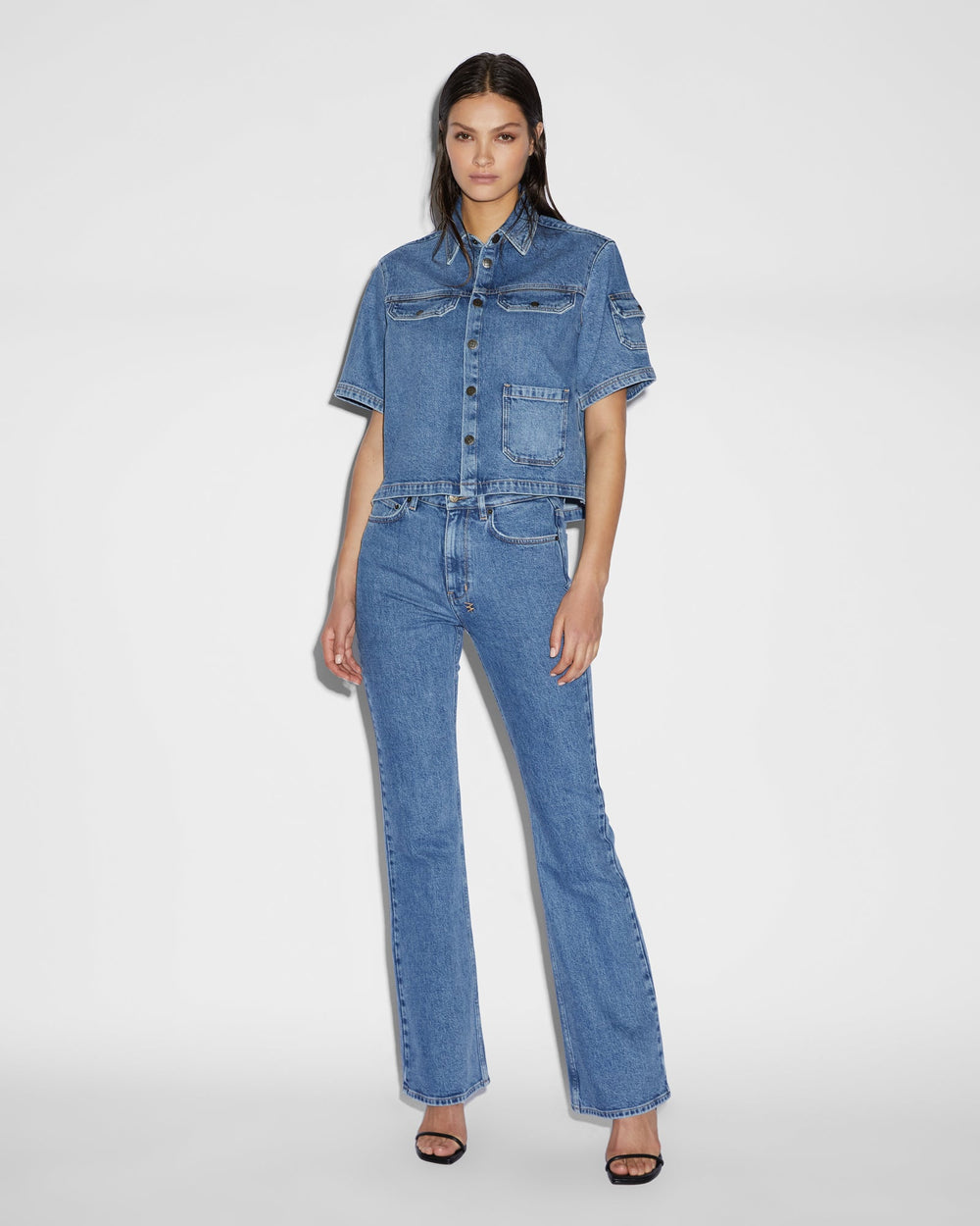 Cargo Short Sleeve Shirt Heritage - Blue Denim