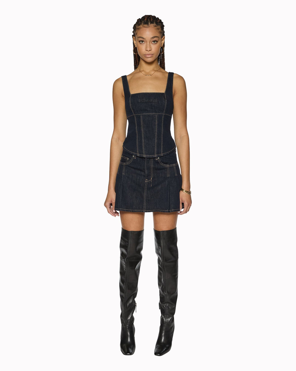 Hera Zenith Pop Pleated Mini Skirt