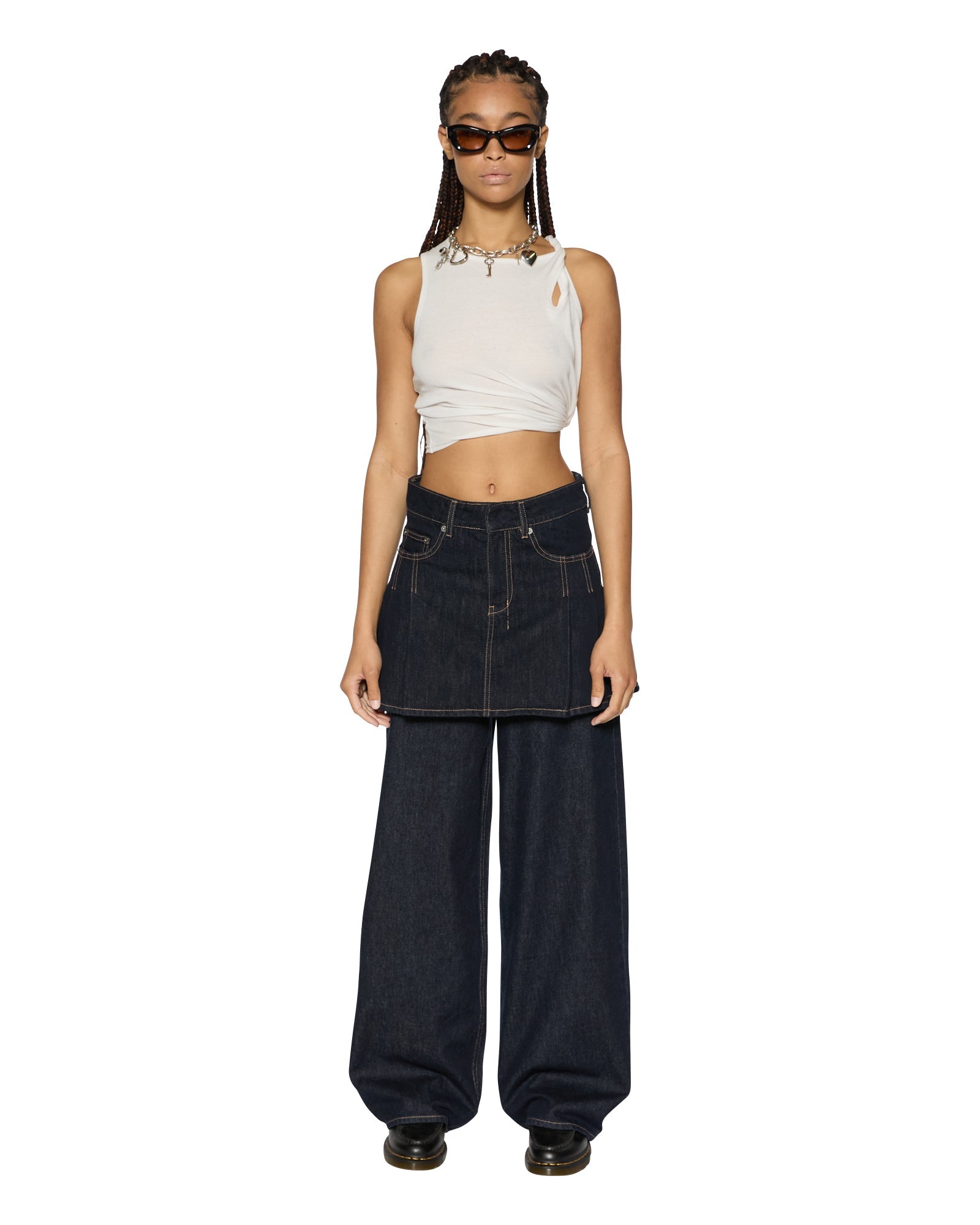 Hera Zenith Pop Pleated Mini Skirt