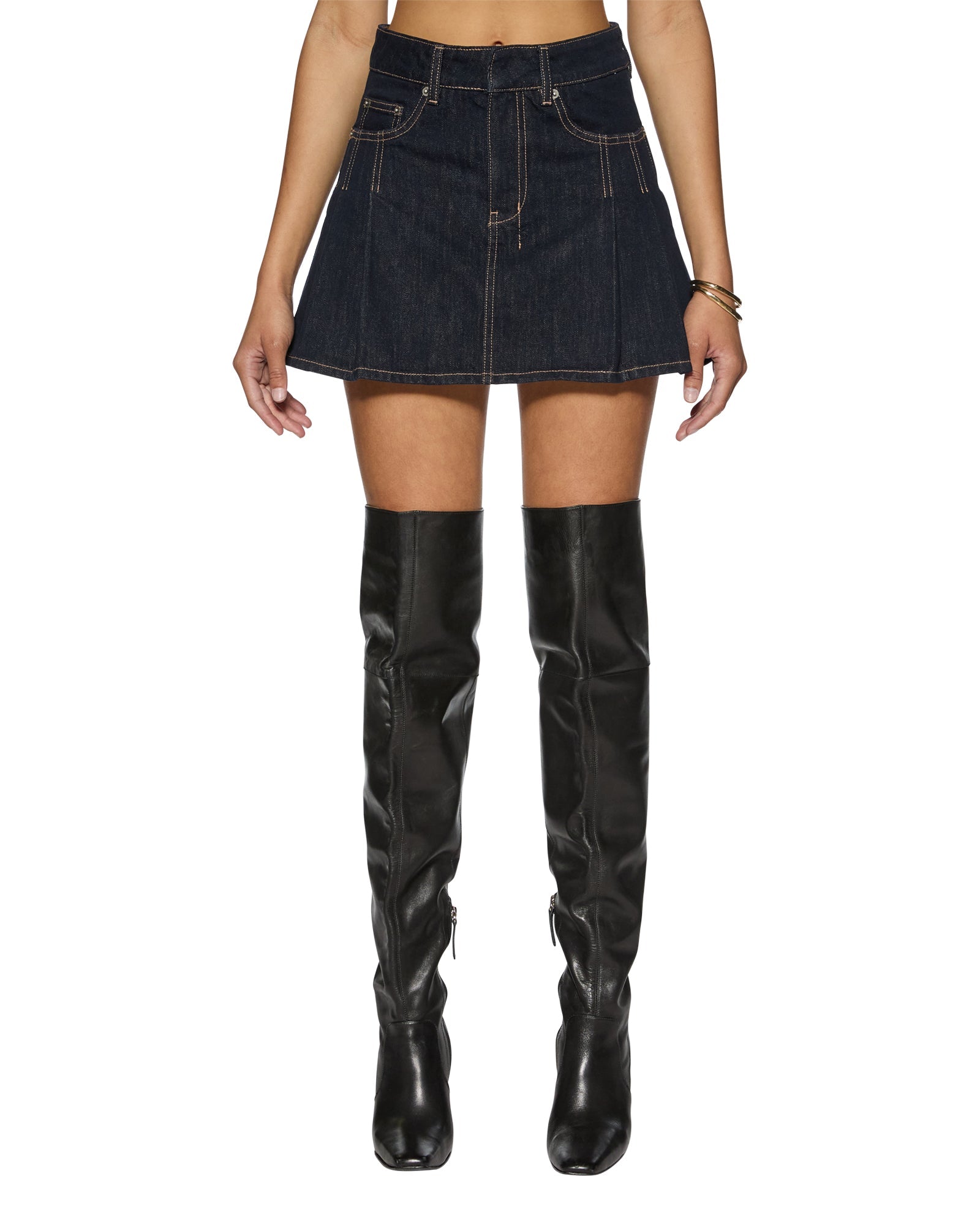 Hera Zenith Pop Pleated Mini Skirt