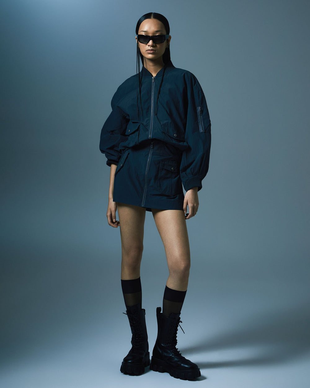 Buy Elemental Skirt Charcoal KSUBI