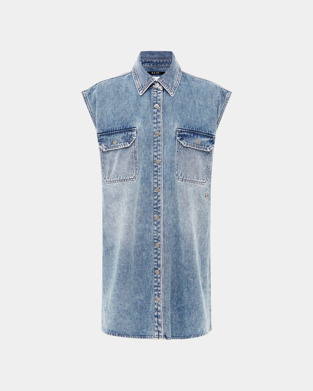 Sleeveless Dress Overkast - Blue Denim
