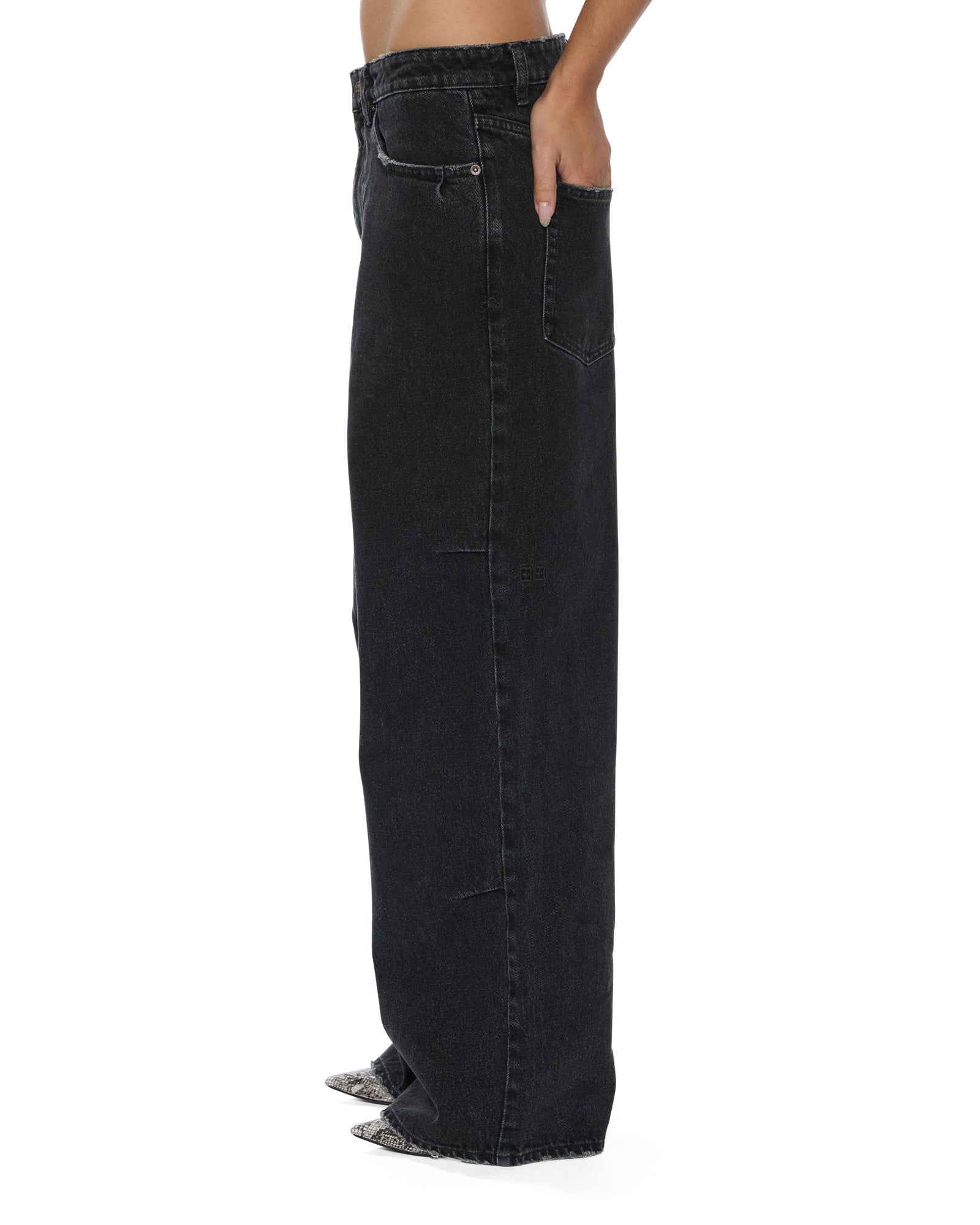 Womens Ksuper Temper Baggy Denim Jeans