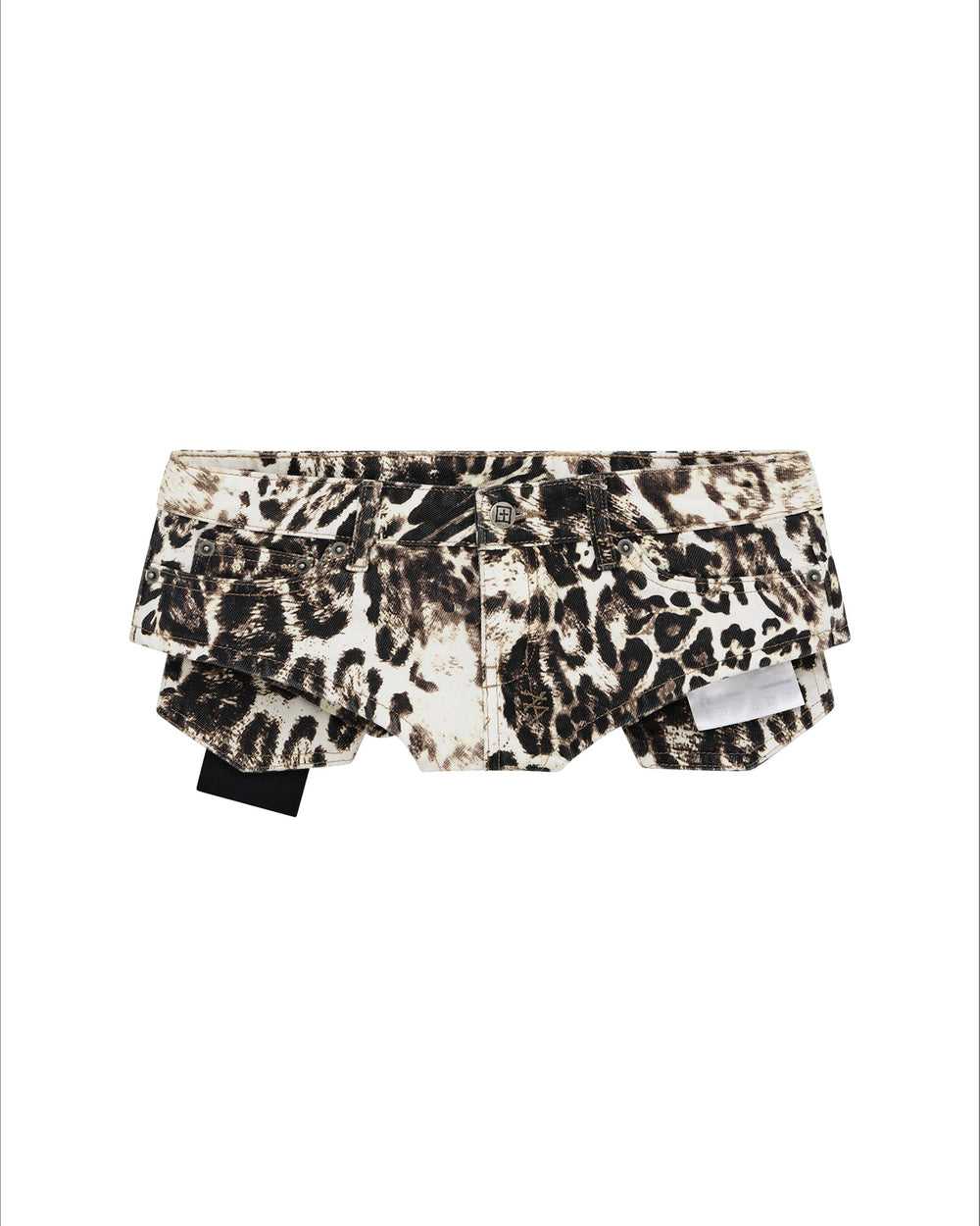 Womens Mowalola Hot Short Cheetah Walkshorts