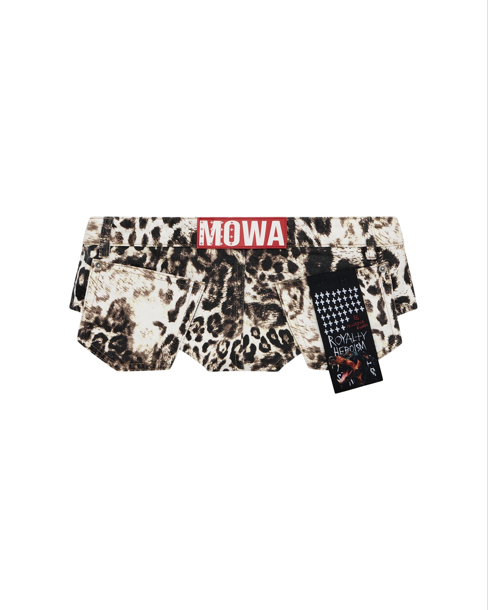 Womens Mowalola Hot Short Cheetah Walkshorts