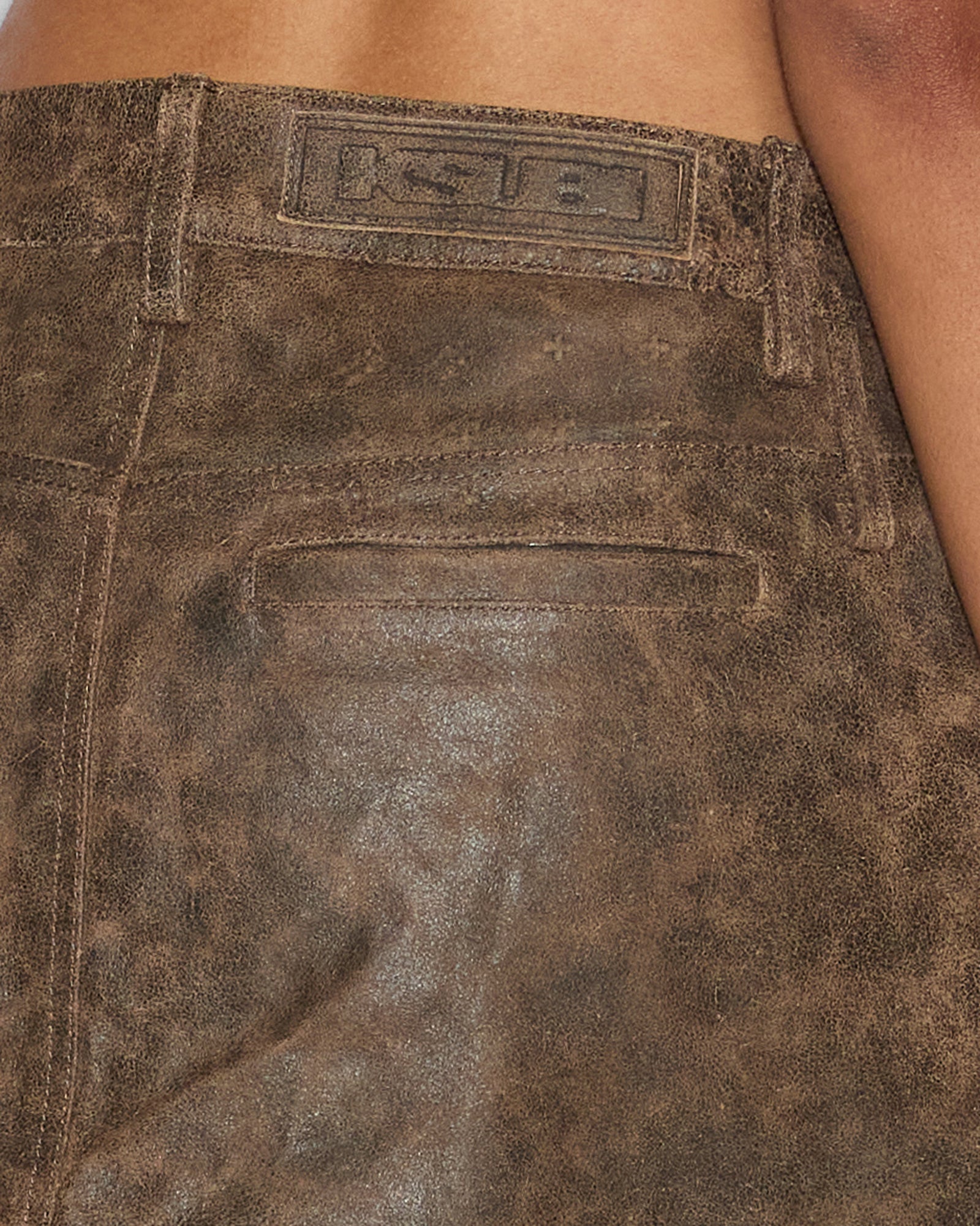 Low Rider Mini Weathered - Brown Leather