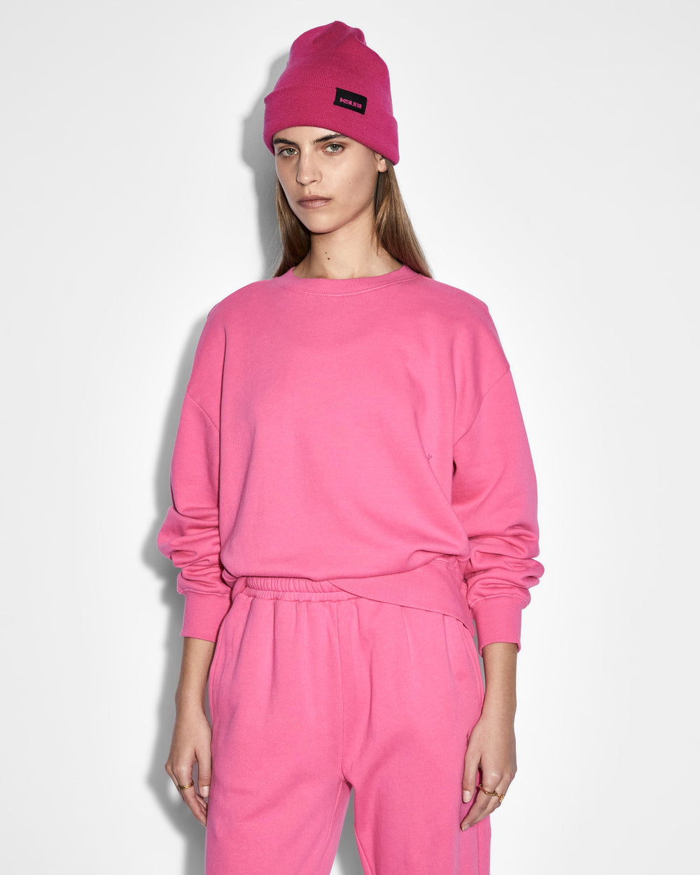 Buy 3 X 4 Klassic Crew Hype Pink Fleece Sweater KSUBI