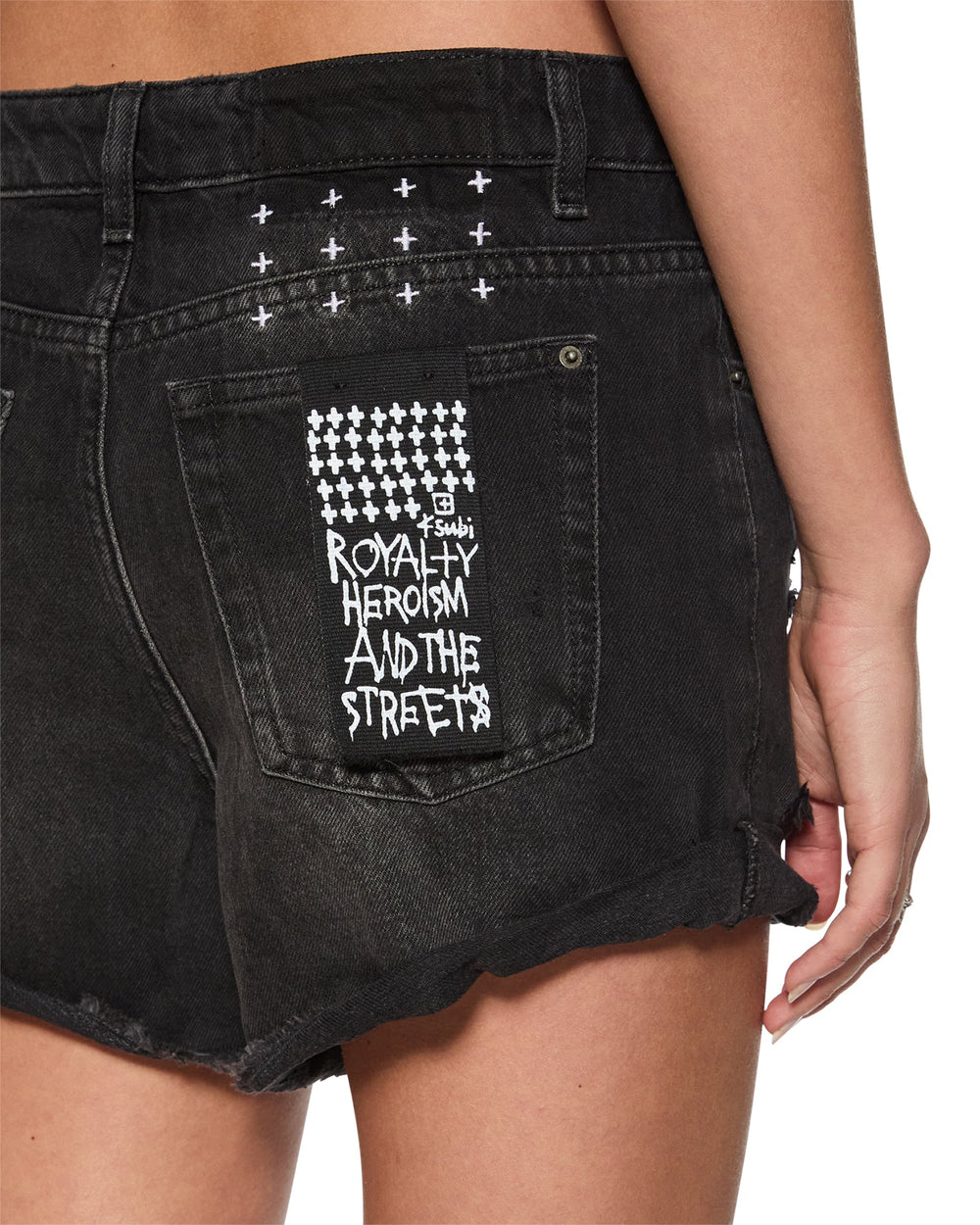 Buy Rollin Out Short Trashed Women's Shorts KSUBI